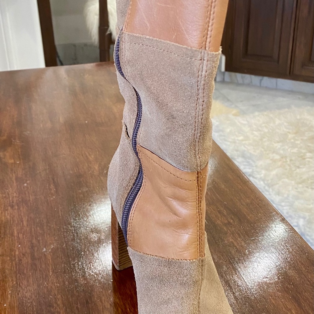 Candies patchwork suade boots size 6